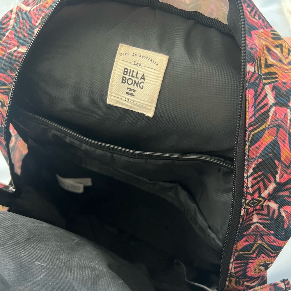 Billabong Women's Geometric Backpack - Pink and Gold - Picture 2 of 4